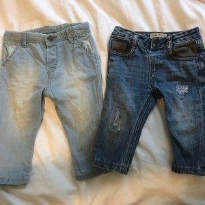 ZARA JEANS 6-9 MONTHS